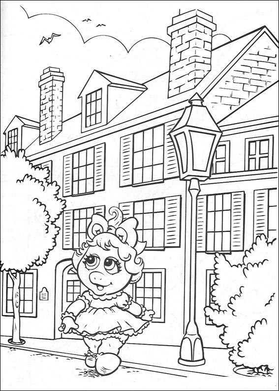Plansa de colorat cu Bebelusi Muppet 37 31